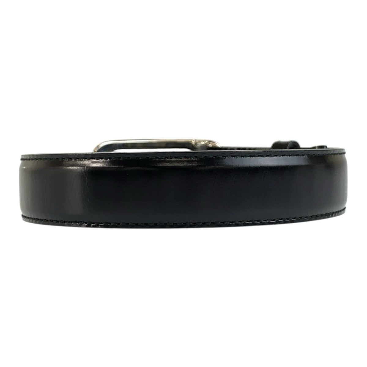 GUCCI グッチ 75cm/30インチ ブラック 黒 シルバー金具 レザー 036 194 1007 5 ベルト GGバックル レディース AB11