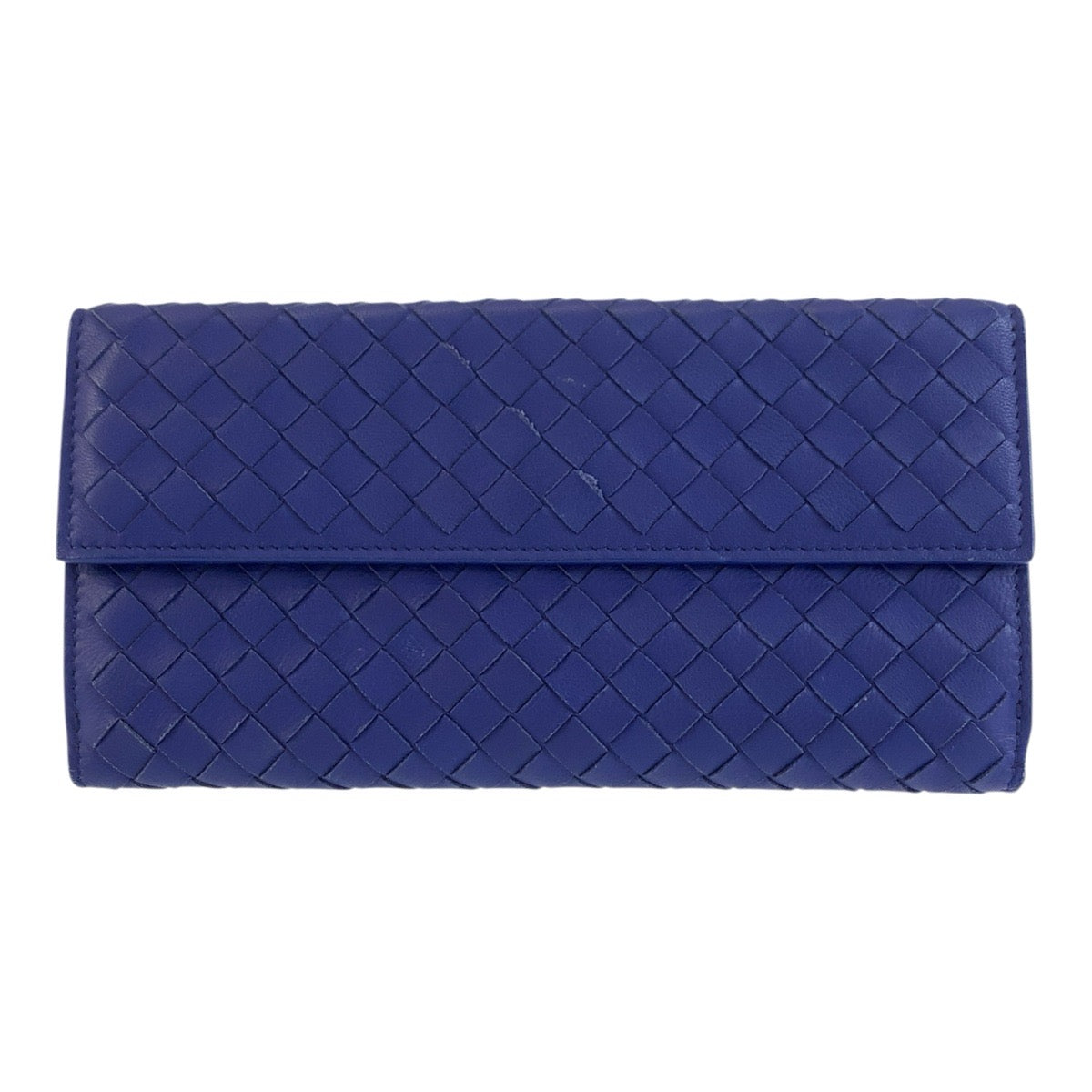 BOTTEGAVENETA ボッテガヴェネタ イントレチャート ブルー レザー BO6989077Z 長財布 ロングウォレット レディース AB23