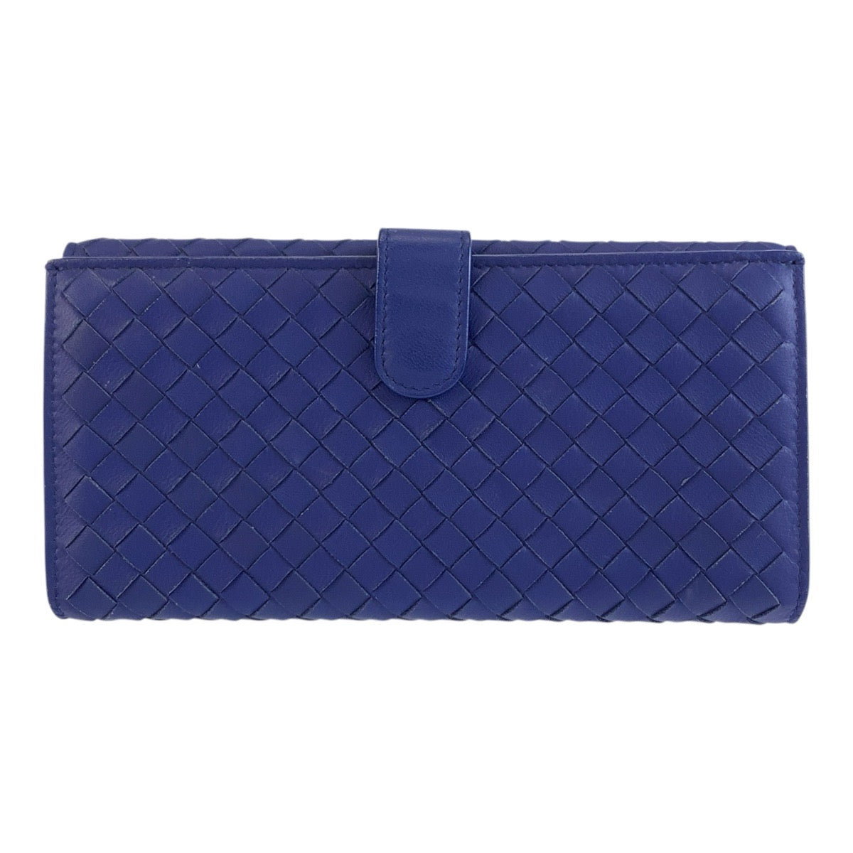BOTTEGAVENETA ボッテガヴェネタ イントレチャート ブルー レザー BO6989077Z 長財布 ロングウォレット レディース AB23
