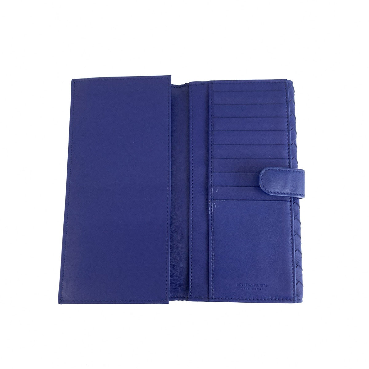 BOTTEGAVENETA ボッテガヴェネタ イントレチャート ブルー レザー BO6989077Z 長財布 ロングウォレット レディース AB23
