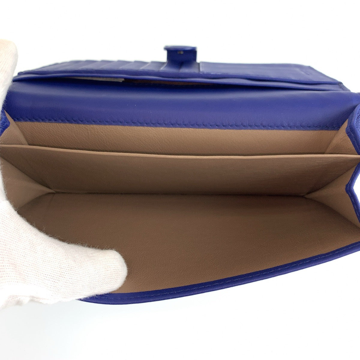 BOTTEGAVENETA ボッテガヴェネタ イントレチャート ブルー レザー BO6989077Z 長財布 ロングウォレット レディース AB23
