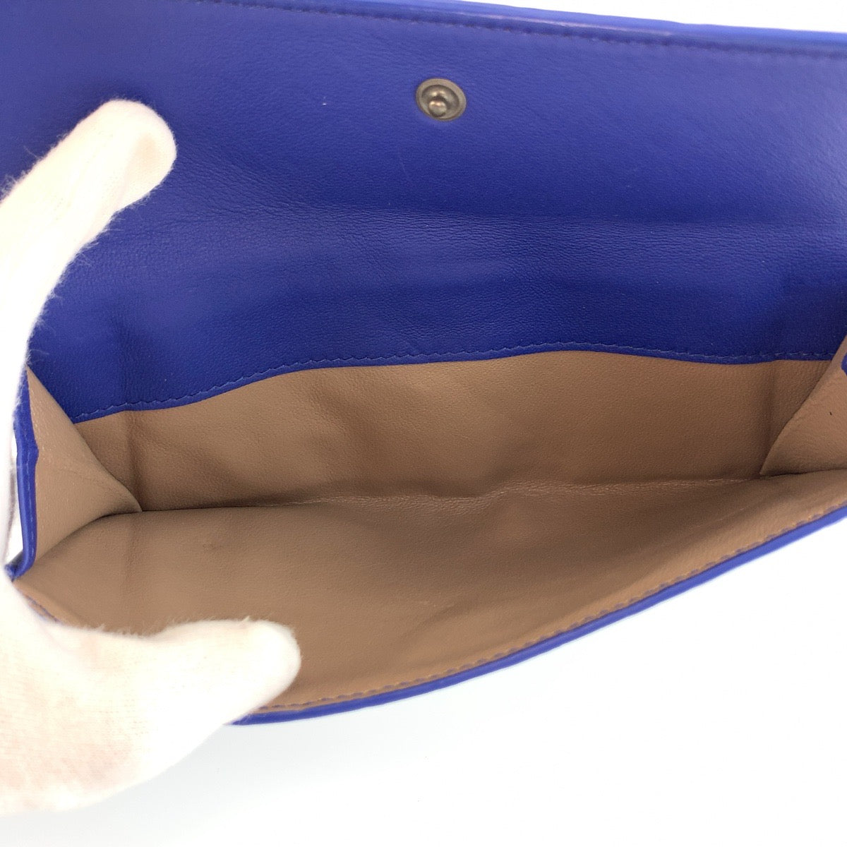 BOTTEGAVENETA ボッテガヴェネタ イントレチャート ブルー レザー BO6989077Z 長財布 ロングウォレット レディース AB23