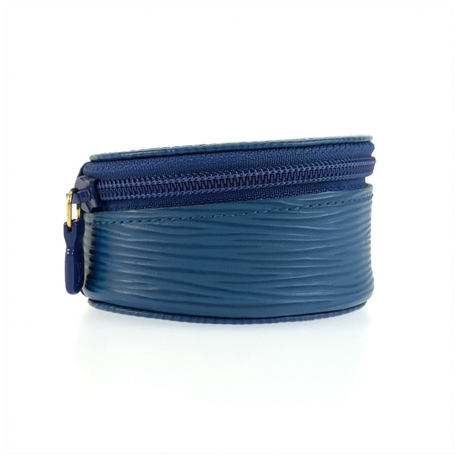 LOUIS VUITTON ルイヴィトン エピ エクランビジュー 8 トレドブルー レザー M48225 ポーチ ジュエリーケース 小物入れ レディース AB18
