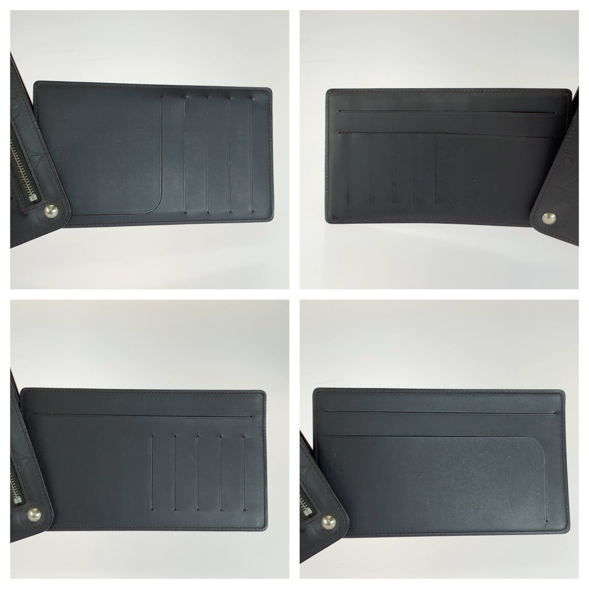 LOUIS VUITTON ルイヴィトン モノグラム グラセホイスト ブラウン シルバー金具 レザー M66450 長財布 ロングウォレット メンズ AB27