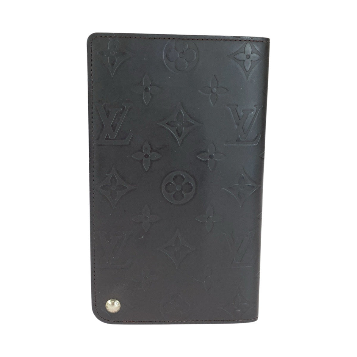 LOUIS VUITTON ルイヴィトン モノグラム グラセホイスト ブラウン シルバー金具 レザー M66450 長財布 ロングウォレット メンズ AB27