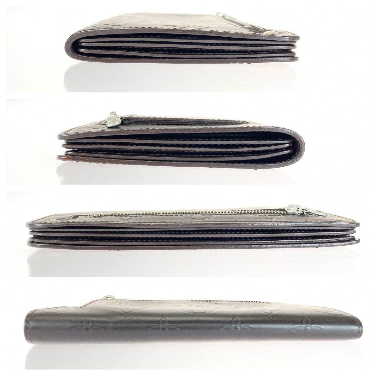 LOUIS VUITTON ルイヴィトン モノグラム グラセホイスト ブラウン シルバー金具 レザー M66450 長財布 ロングウォレット メンズ AB27