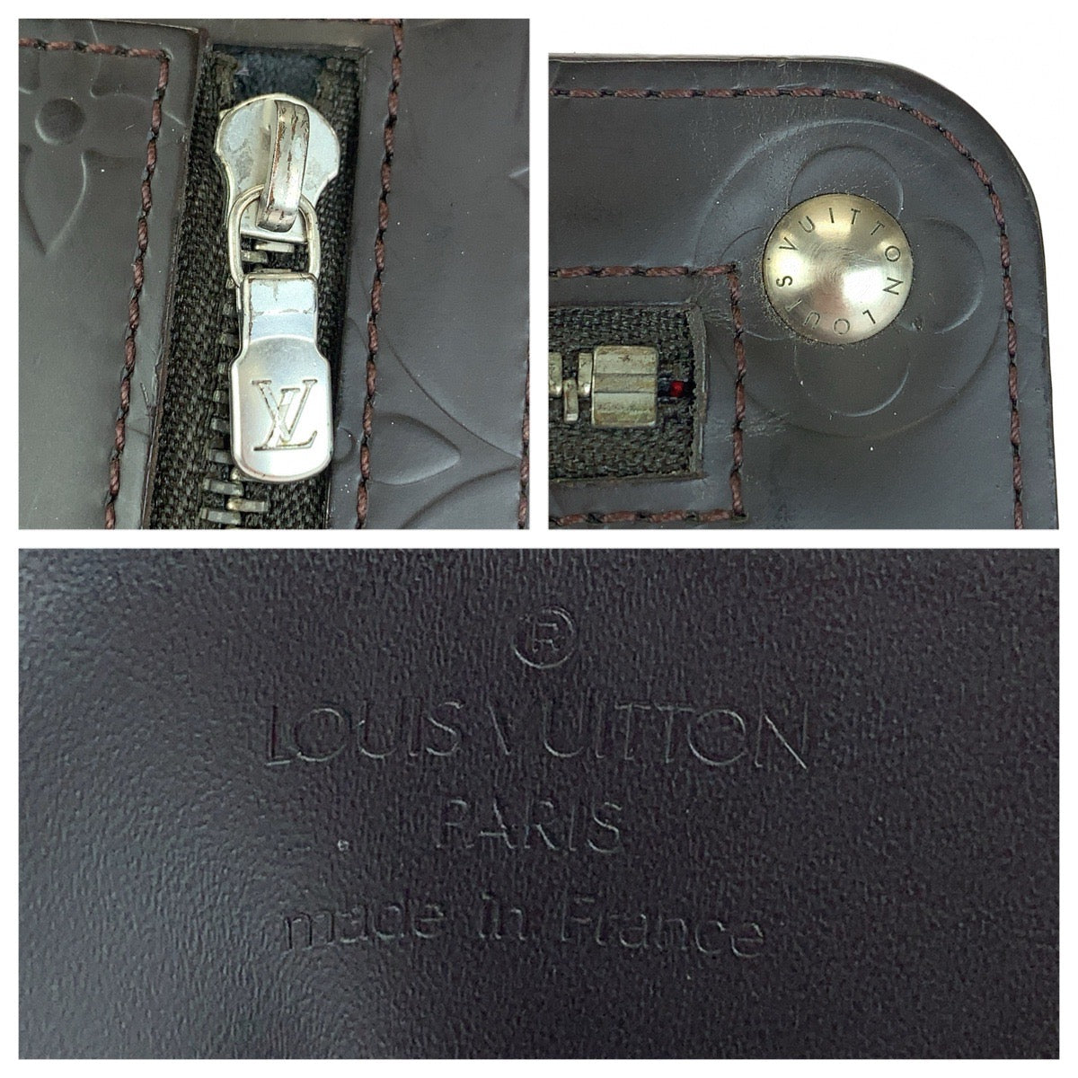 LOUIS VUITTON ルイヴィトン モノグラム グラセホイスト ブラウン シルバー金具 レザー M66450 長財布 ロングウォレット メンズ AB27