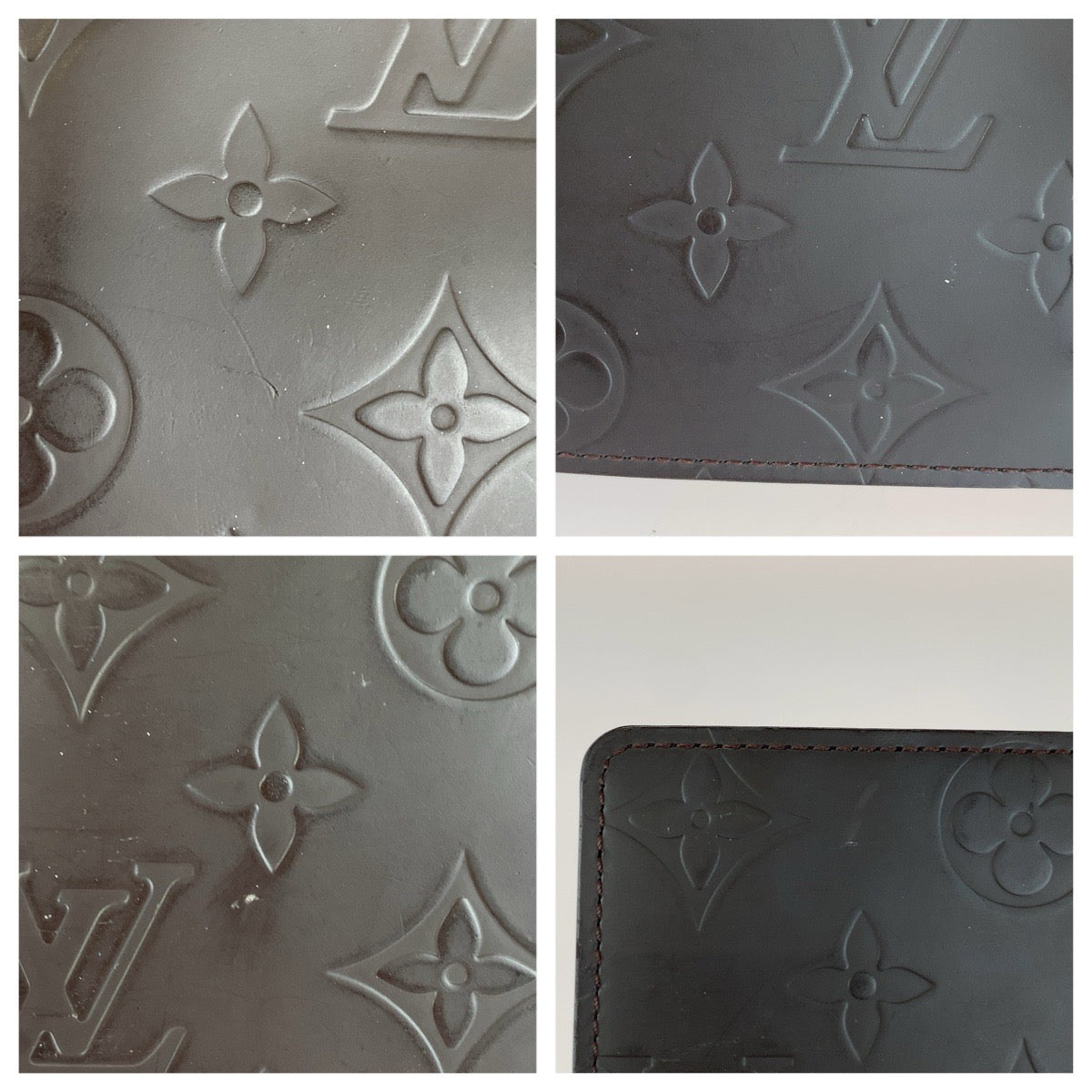 LOUIS VUITTON ルイヴィトン モノグラム グラセホイスト ブラウン シルバー金具 レザー M66450 長財布 ロングウォレット メンズ AB27