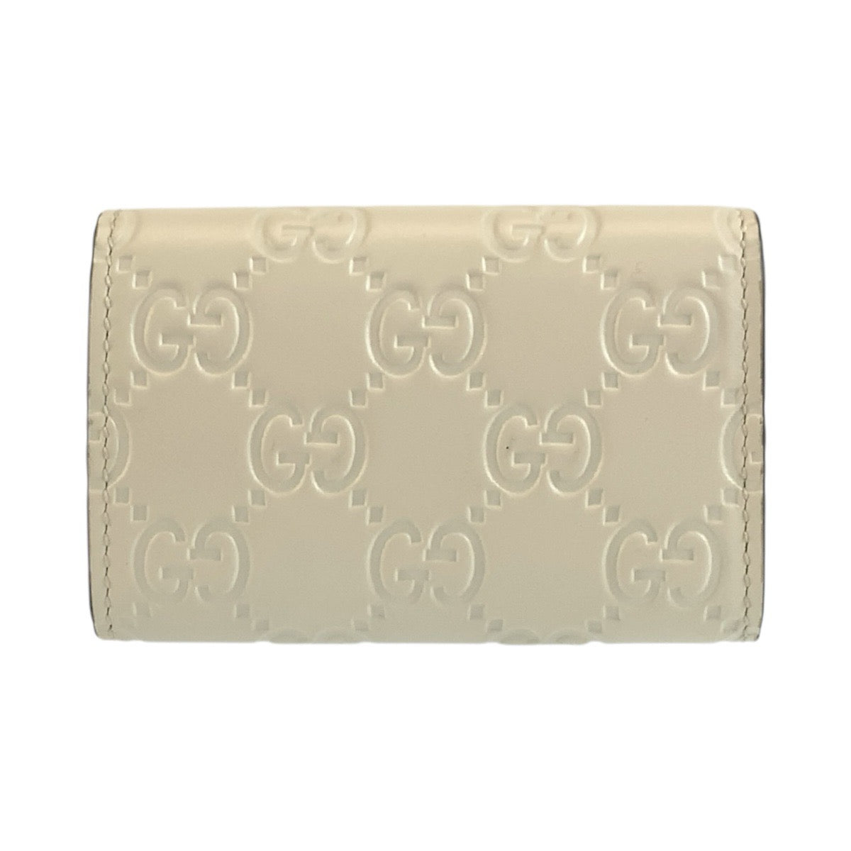 GUCCI グッチ グッチシマ アイボリー ゴールド金具 レザー 388682 キーケース 6連 レディース ABP21