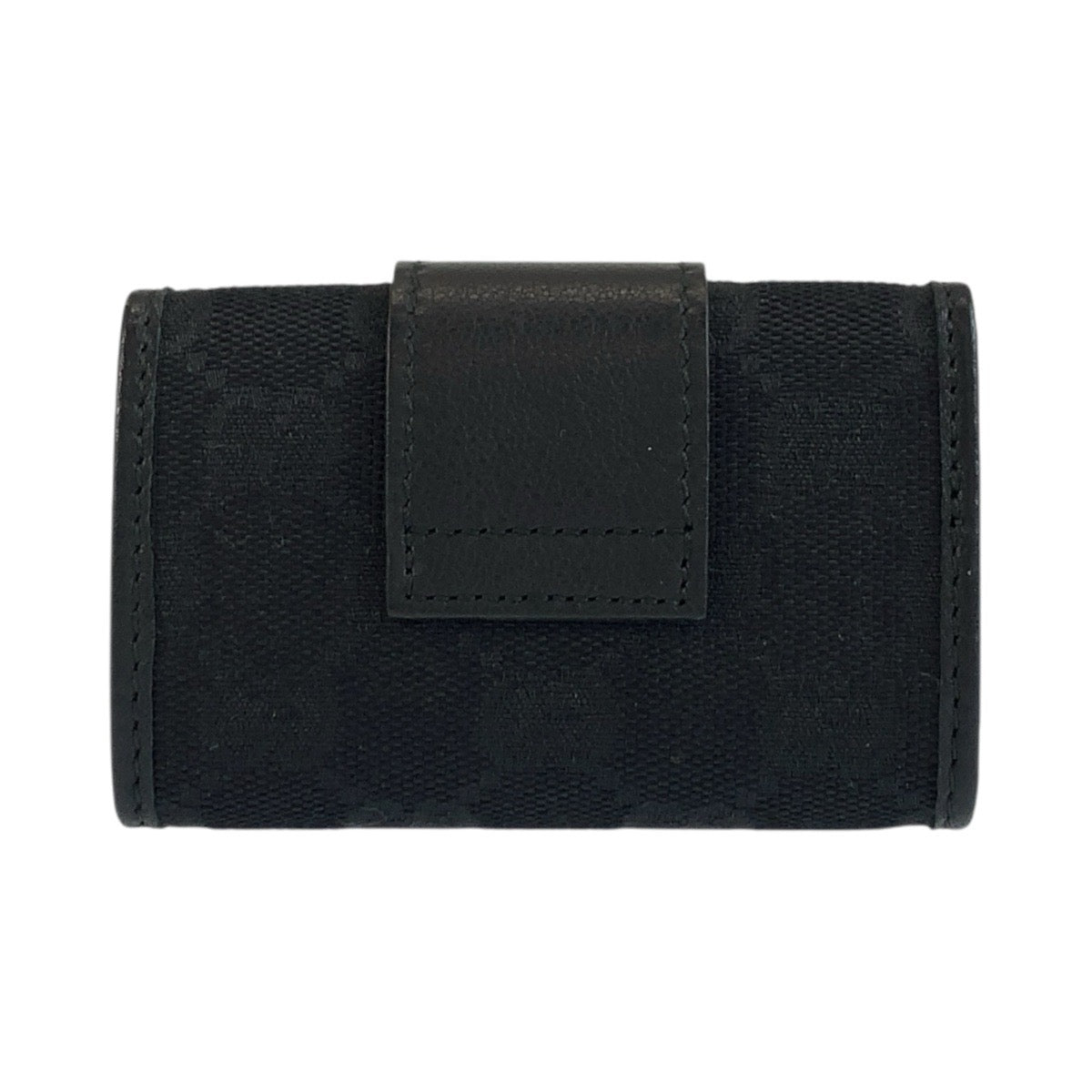 GUCCI グッチ ブラック 黒 ゴールド金具 GGキャンバス / レザー 212098 キーケース 6連 男女兼用 レディース A13