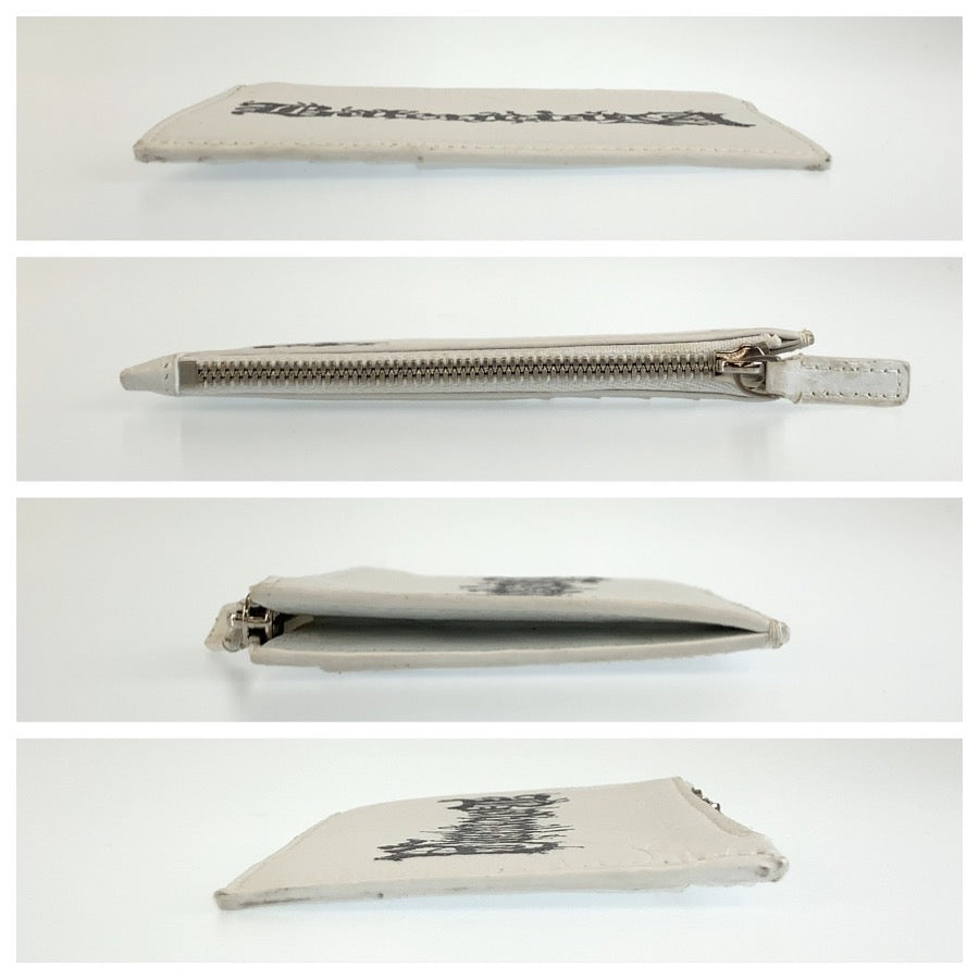 BALENCIAGA バレンシアガ Cash DIY METAL ホワイト シルバー金具 レザー 640535 コインケース カードホルダー フラグメントケース メンズ ABP24
