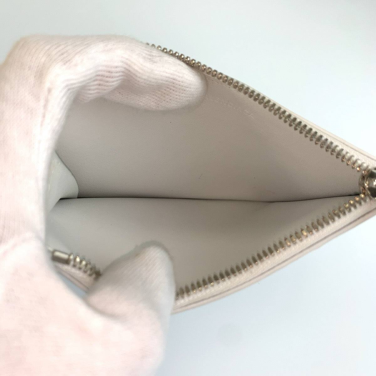 BALENCIAGA バレンシアガ Cash DIY METAL ホワイト シルバー金具 レザー 640535 コインケース カードホルダー フラグメントケース メンズ ABP24