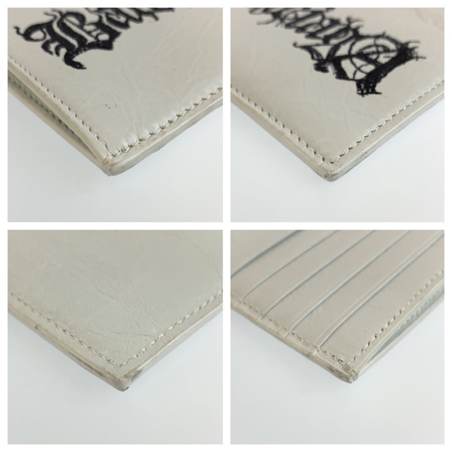 BALENCIAGA バレンシアガ Cash DIY METAL ホワイト シルバー金具 レザー 640535 コインケース カードホルダー フラグメントケース メンズ ABP24