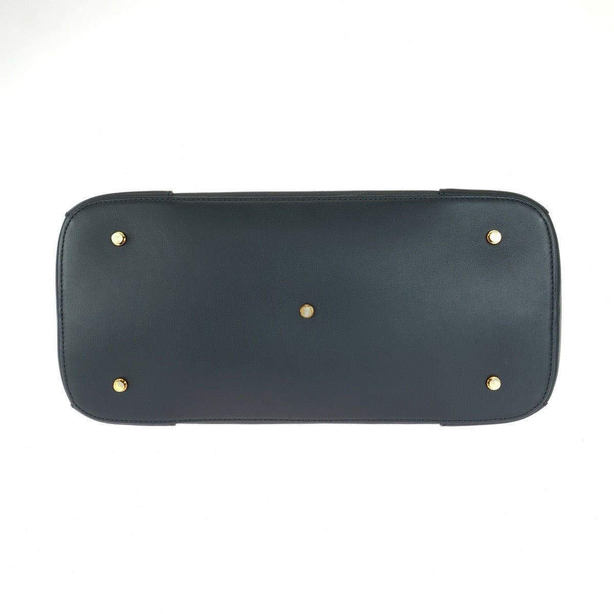 MCM エム シー エム クラウディア スタッズ ブラック 黒 ゴールド金具 PVC / レザー トートバッグ ショルダーバッグ レディース A40