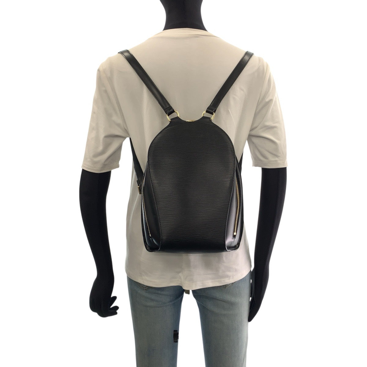 LOUIS VUITTON ルイヴィトン エピ マビヨン ノワール ブラック 黒 ゴールド金具 レザー M52232 リュックサック バックパック レディース B54