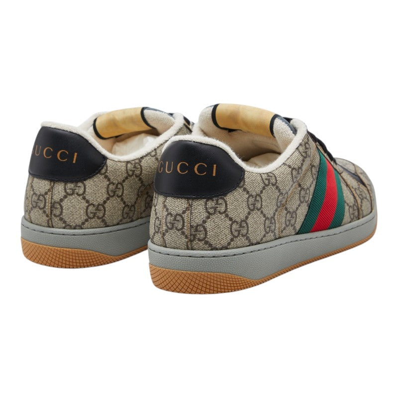 GUCCI グッチ GGスプリーム スクリーナー ベージュ PVC / レザー 674530 スニーカー サイズ8 1/2 メンズ SA