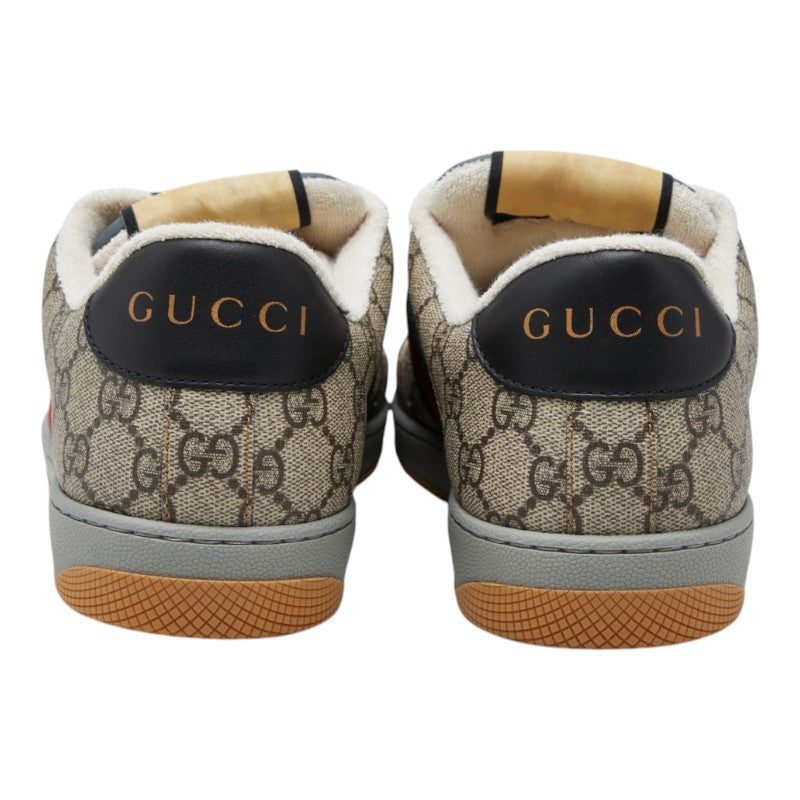 GUCCI グッチ GGスプリーム スクリーナー ベージュ PVC / レザー 674530 スニーカー サイズ8 1/2 メンズ SA