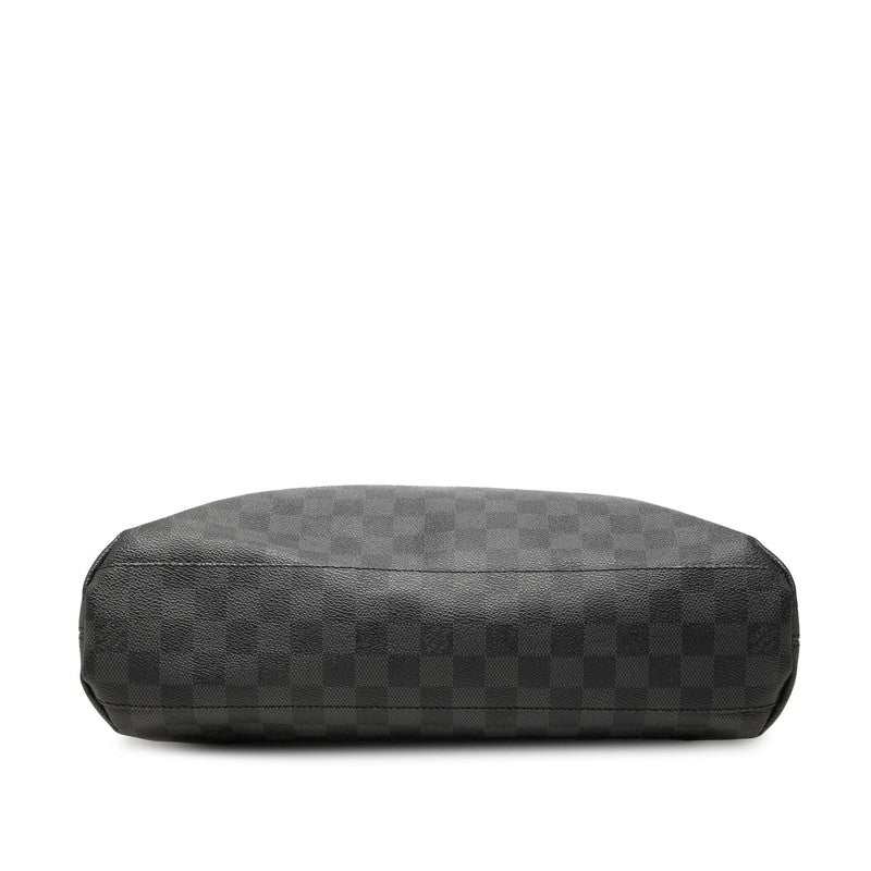 LOUIS VUITTON ルイ ヴィトン ダミエ グラフィット ミックMM ブラック PVC / レザー N41106 斜め掛け ショルダーバッグ メンズ AB