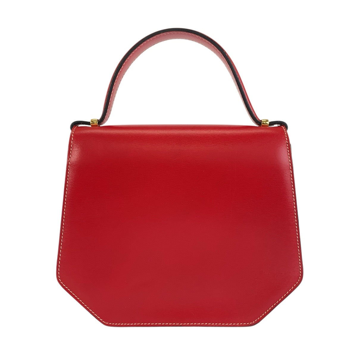 Christian Dior クリスチャンディオール ヴィンテージ レッド ゴールド金具 レザー ハンドバッグ ショルダーバッグ 2way レディース ABP40