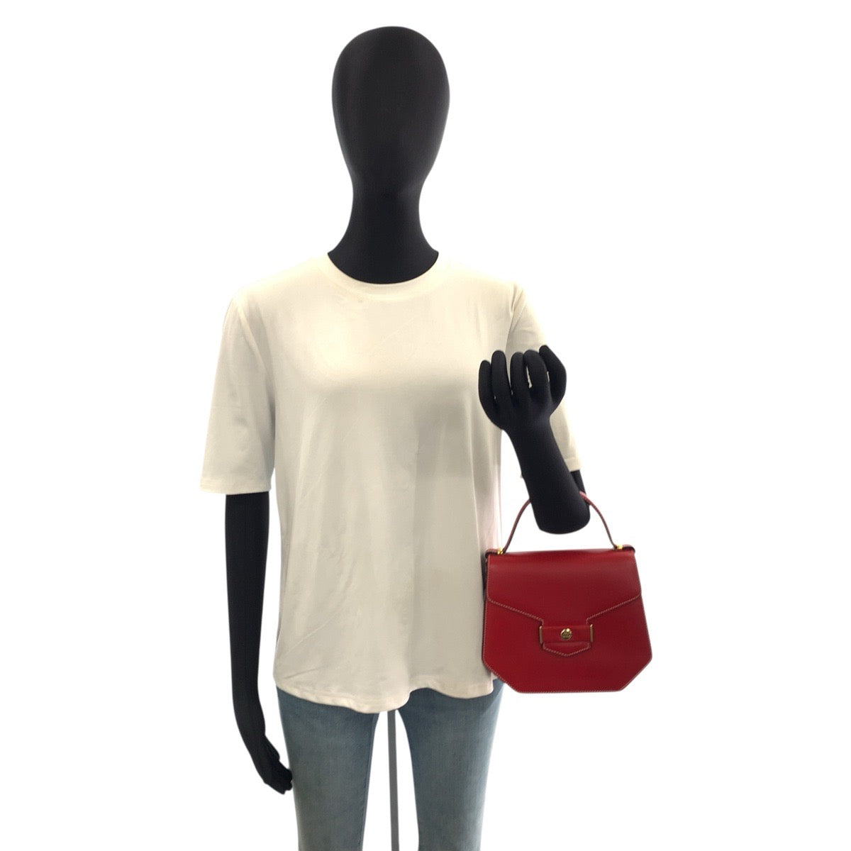 Christian Dior クリスチャンディオール ヴィンテージ レッド ゴールド金具 レザー ハンドバッグ ショルダーバッグ 2way レディース ABP40