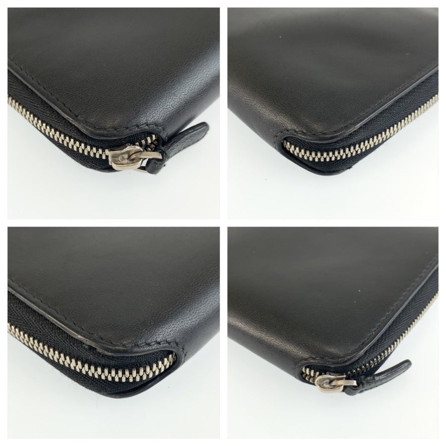 BALENCIAGA バレンシアガ キャッシュ コンチネンタル ブラック 黒 レザー 長財布 ロングウォレット メンズ AB16