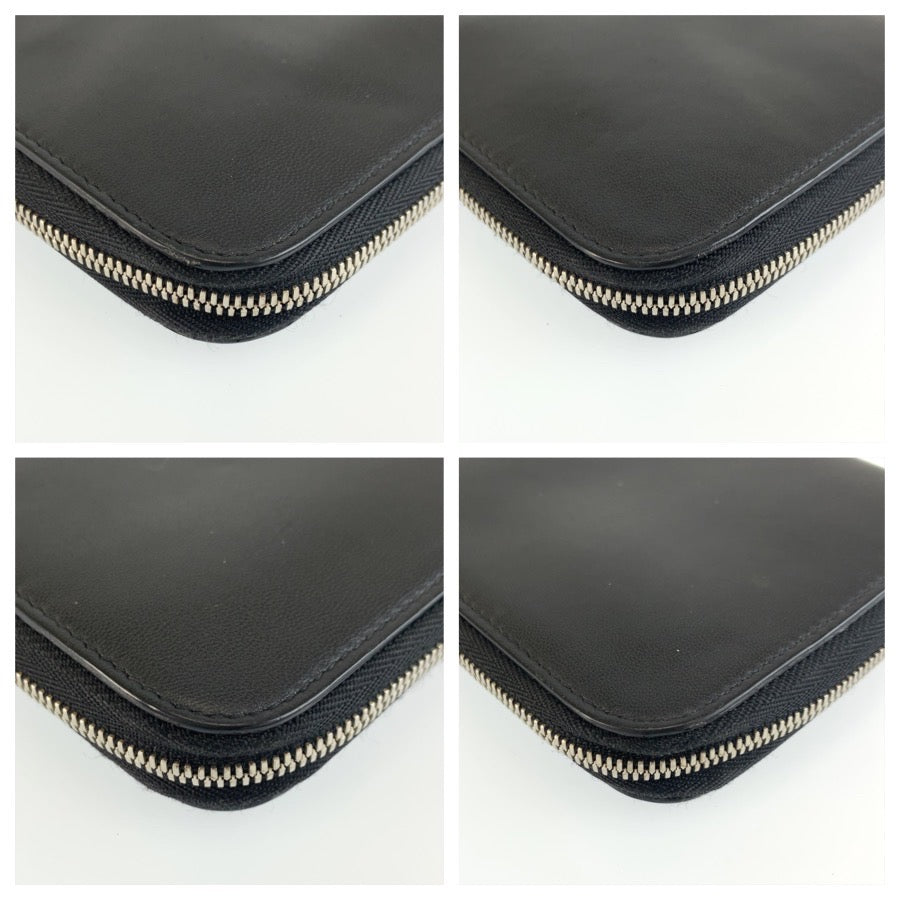 BALENCIAGA バレンシアガ キャッシュ コンチネンタル ブラック 黒 レザー 長財布 ロングウォレット メンズ AB16