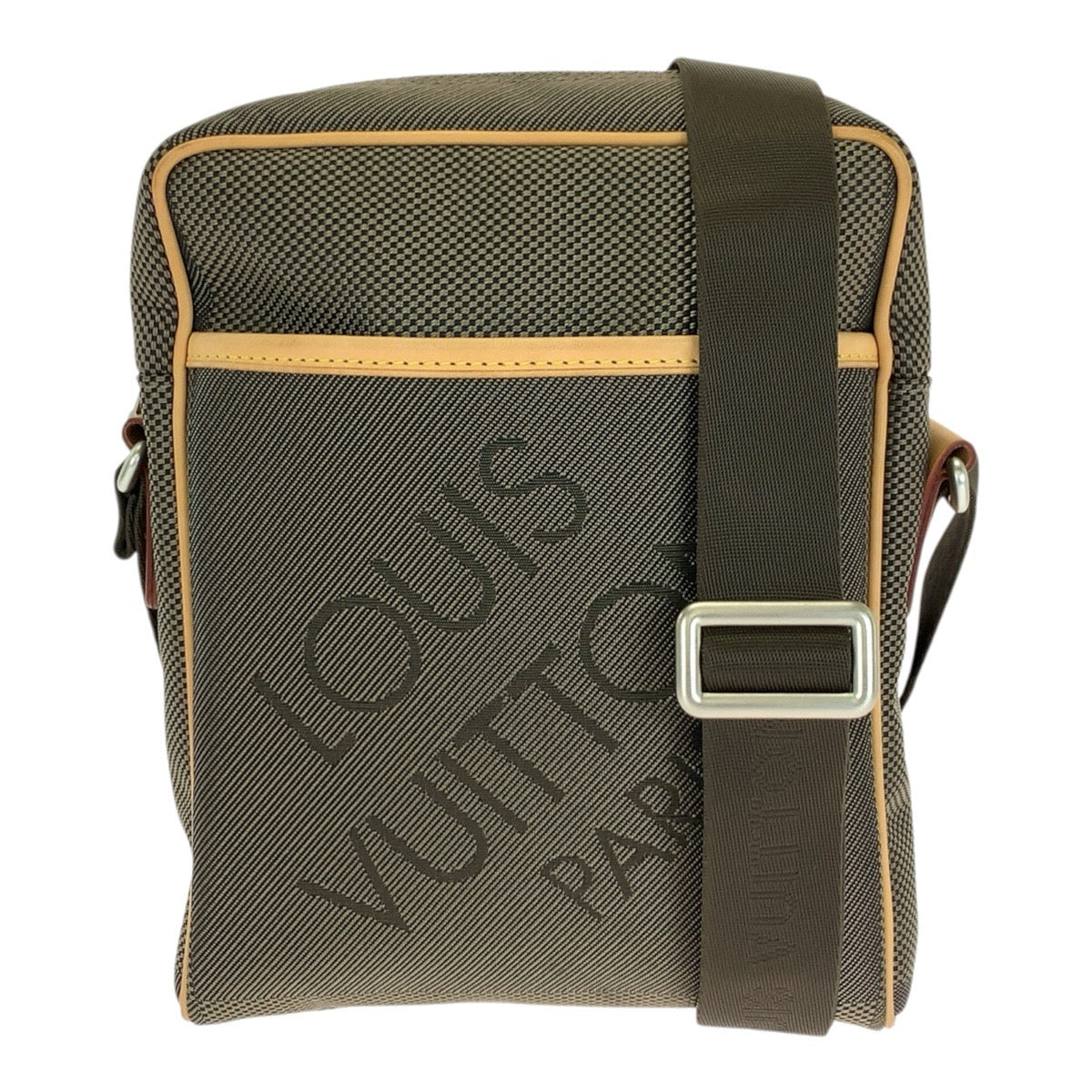 LOUIS VUITTON ルイヴィトン ダミエ・ジェアン シタダン カーキ シルバー金具 ナイロン / レザー M93040 ショルダーバッグ メンズ ABP49