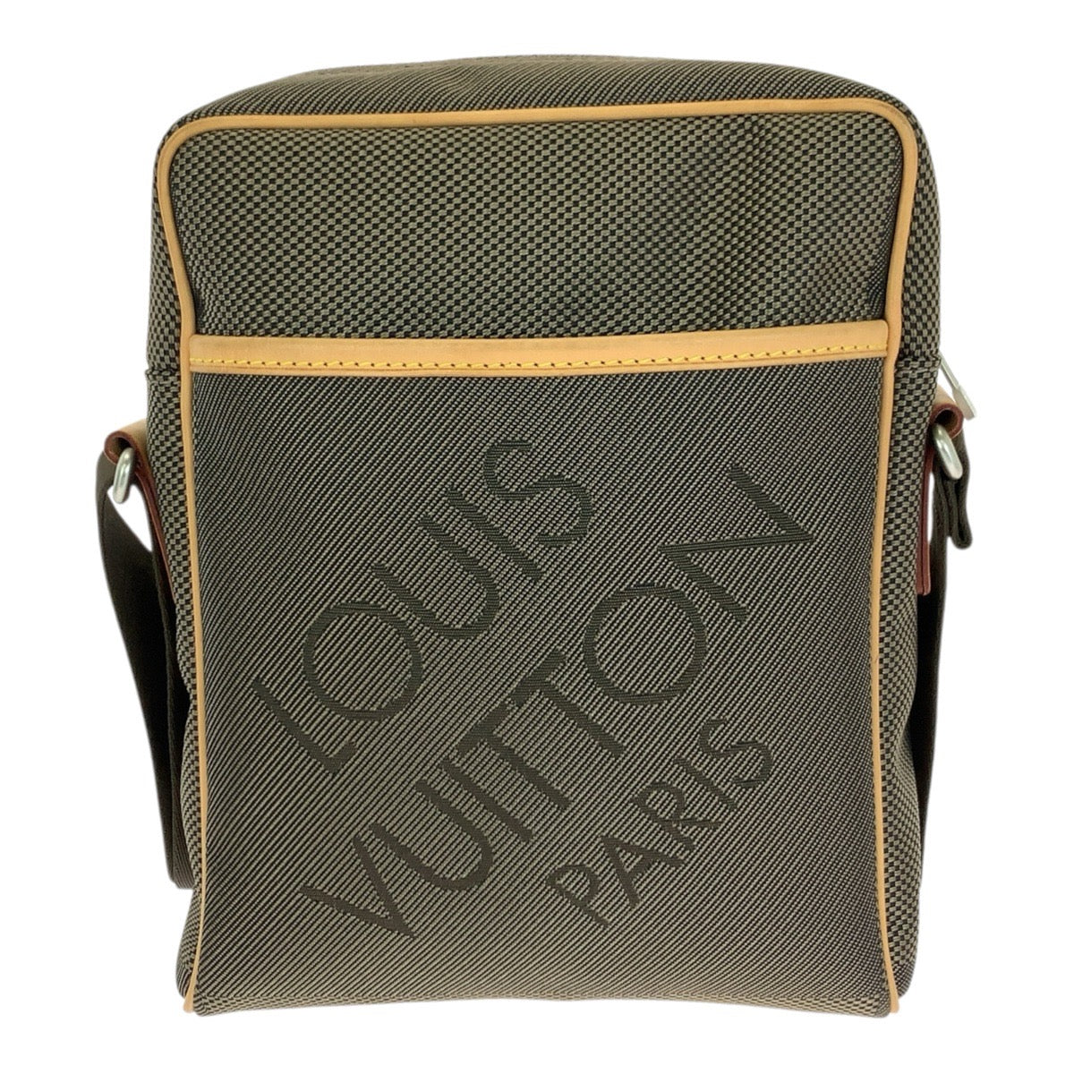 LOUIS VUITTON ルイヴィトン ダミエ・ジェアン シタダン カーキ シルバー金具 ナイロン / レザー M93040 ショルダーバッグ メンズ ABP49