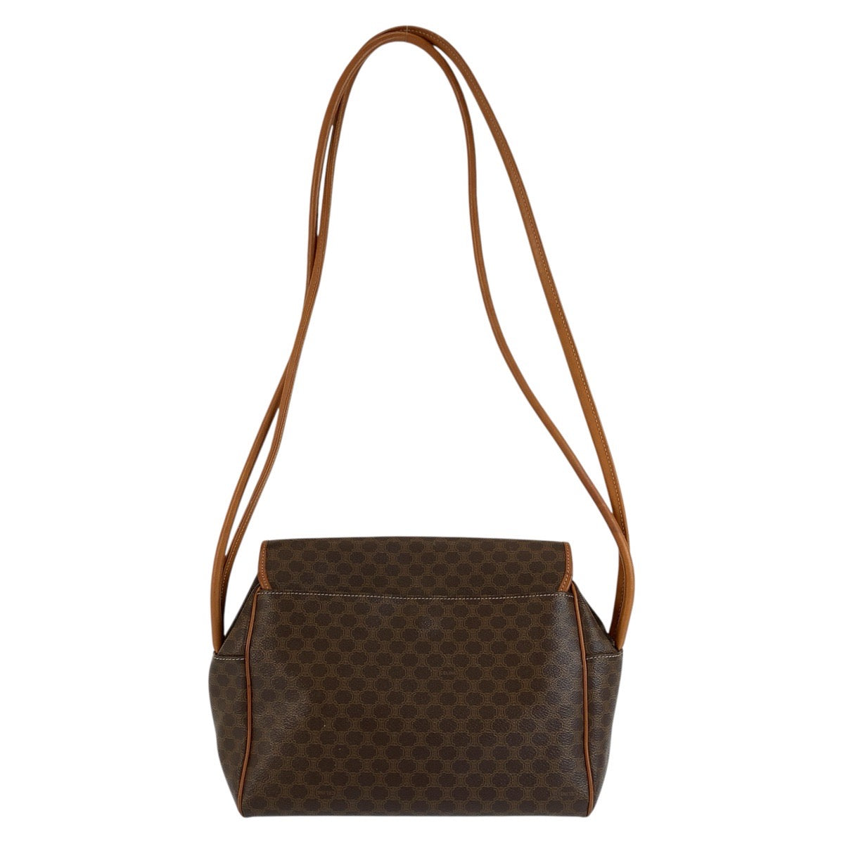 CELINE セリーヌ マカダム ブラウン PVC JMB12 ショルダーバッグ レディース AB45