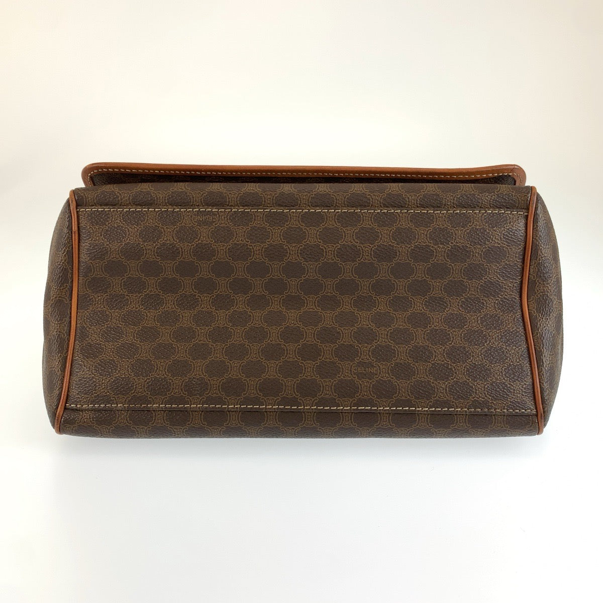 CELINE セリーヌ マカダム ブラウン PVC JMB12 ショルダーバッグ レディース AB45