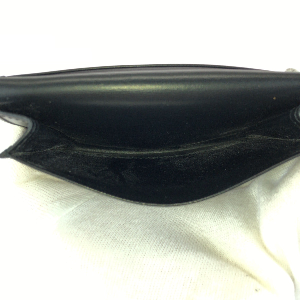 CARTIER カルティエ パシャ ブラック 黒 シルバー金具 レザー カードケース 名刺入れ メンズ ABP16