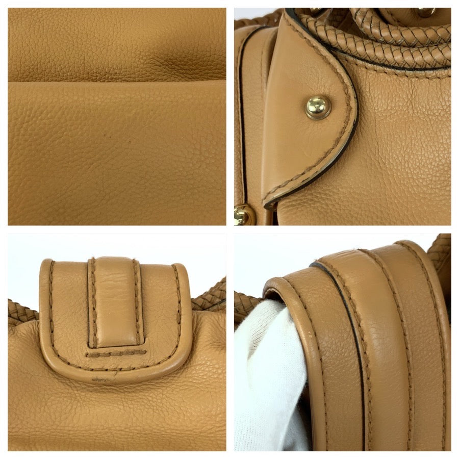 GUCCI グッチ マラケシュ ホーボー タッセル ライトブラウン ゴールド金具 レザー 257029 トートバッグ ショルダーバッグ レディース ABP54