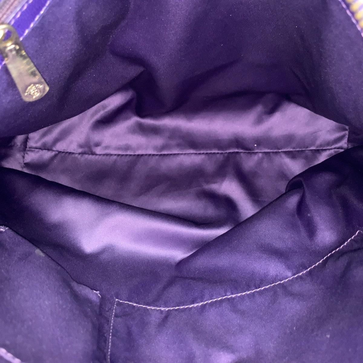 VERSACE ヴェルサーチ ヴィンテージ メデューサ パープル ゴールド金具 エナメル トートバッグ ショルダバッグ レディース AB26