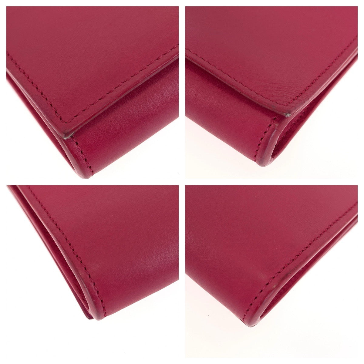 SAINT LAURENT サンローラン クラシック Yライン サッチェル スモール 2way ピンク ゴールド金具 レザー / メタル 311215 チェーンショルダーバッグ クラッチバッグ レディース ABP73