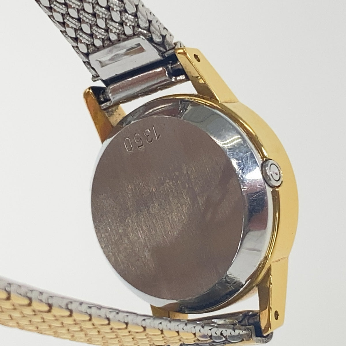 OMEGA オメガ ヴィンテージ DeVille デヴィル ゴールド メタル 腕時計 クオーツ ゴールド文字盤 レディース B50