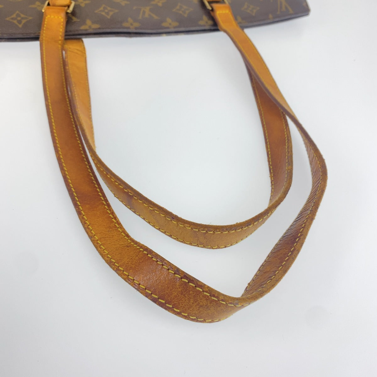 LOUIS VUITTON ルイヴィトン ヴィンテージ モノグラム バビロン ブラウン ゴールド PVC / レザー M51102 トートバッグ ショルダーバッグ レディース BC30
