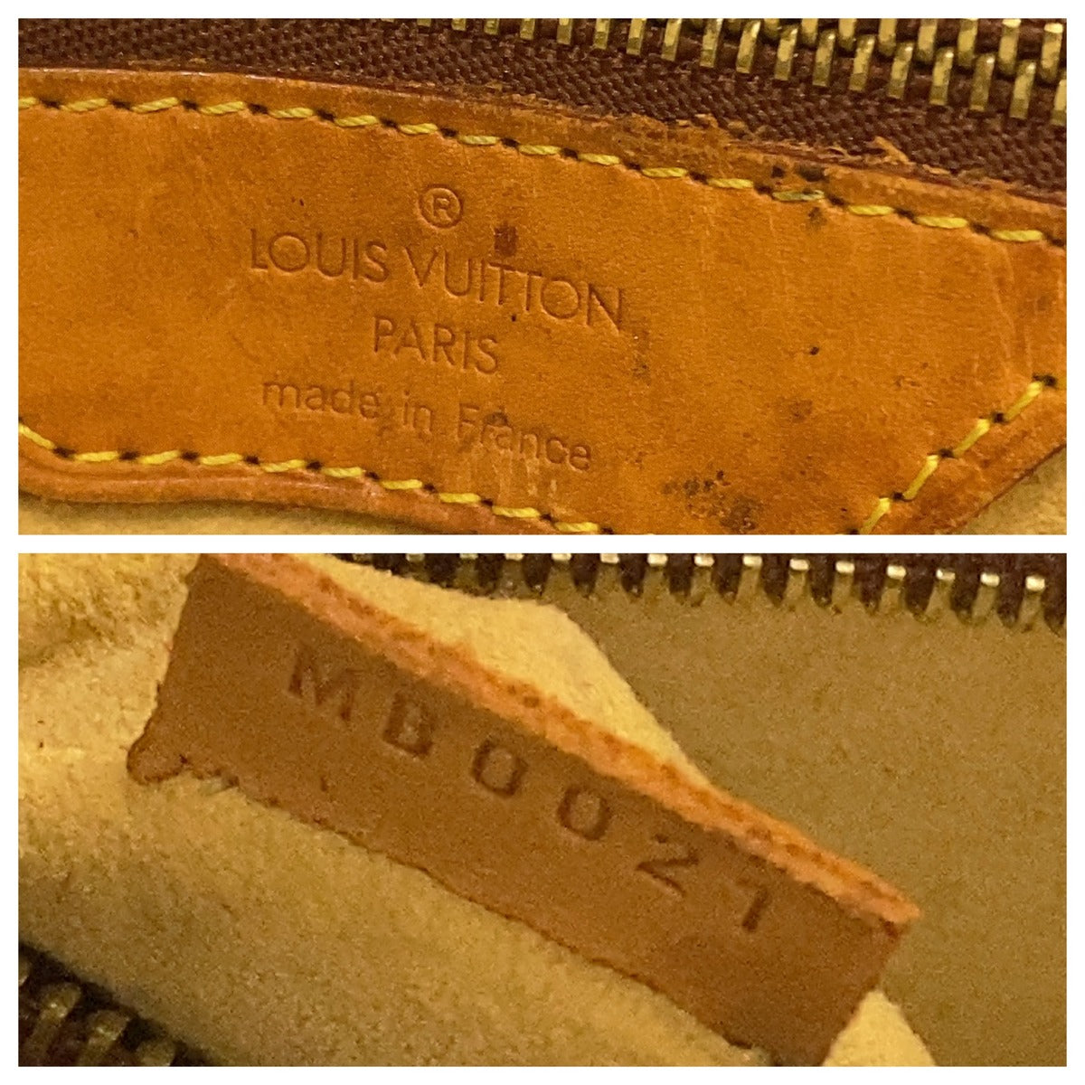 LOUIS VUITTON ルイヴィトン ヴィンテージ モノグラム バビロン ブラウン ゴールド PVC / レザー M51102 トートバッグ ショルダーバッグ レディース BC30