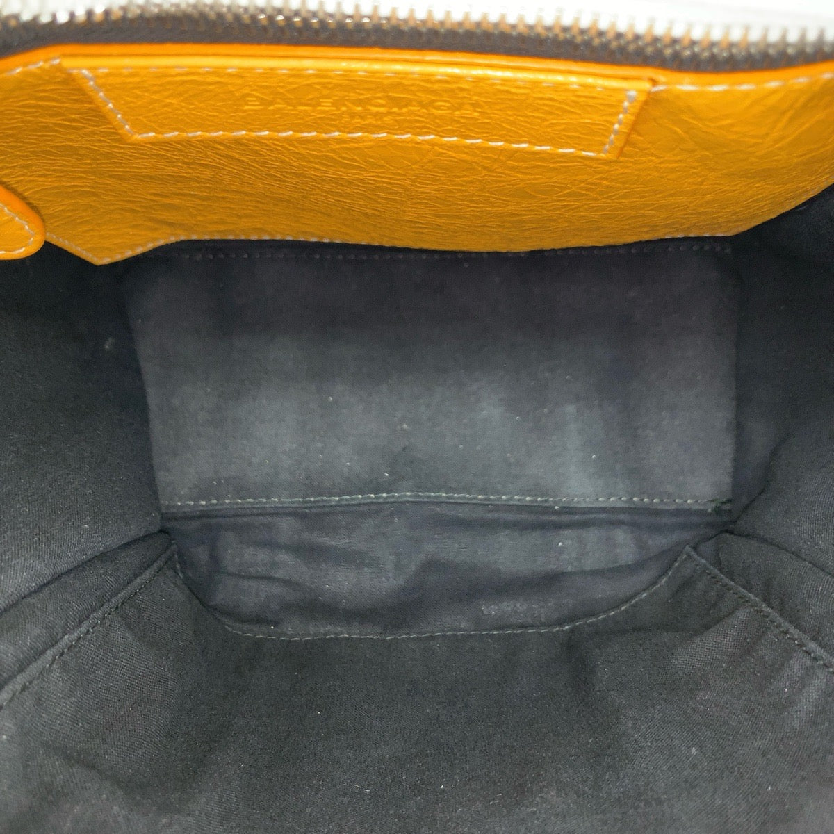 BALENCIAGA バレンシアガ バザール 2way イエロー ホワイト ラムスキン 452458 ショルダーバッグ ミニトートバッグ レディース AB49