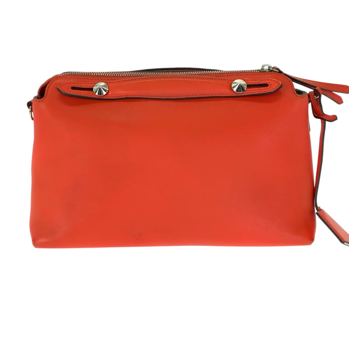 FENDI フェンディ FENDI ROMA バイザウェイ 2way オレンジ シルバー金具 レザー 8BL124-1D5 ショルダーバッグ ハンドバッグ レディース AB72