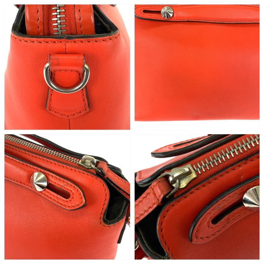 FENDI フェンディ FENDI ROMA バイザウェイ 2way オレンジ シルバー金具 レザー 8BL124-1D5 ショルダーバッグ ハンドバッグ レディース AB72