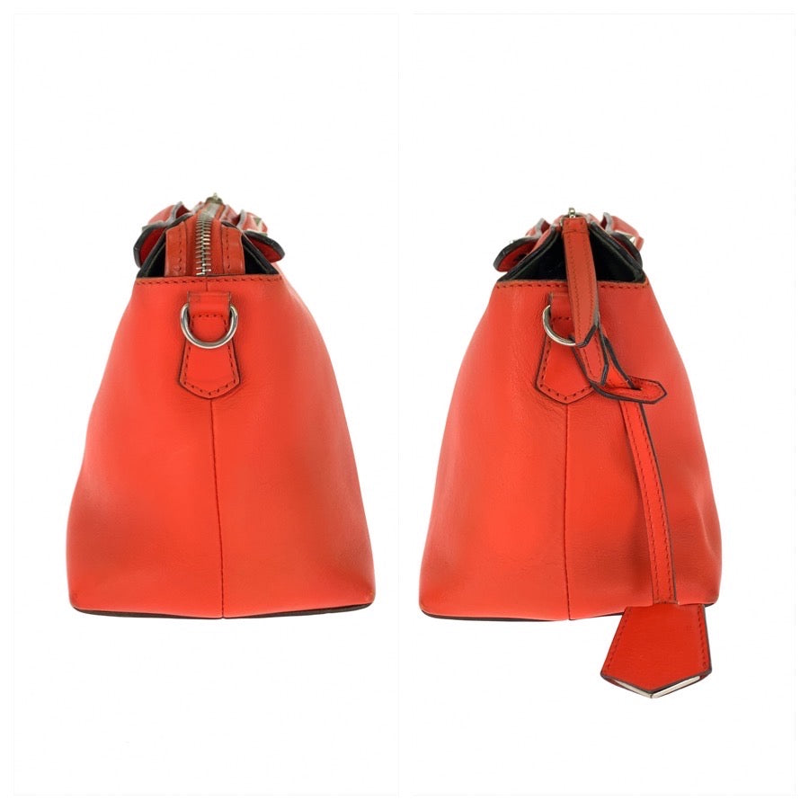 FENDI フェンディ FENDI ROMA バイザウェイ 2way オレンジ シルバー金具 レザー 8BL124-1D5 ショルダーバッグ ハンドバッグ レディース AB72