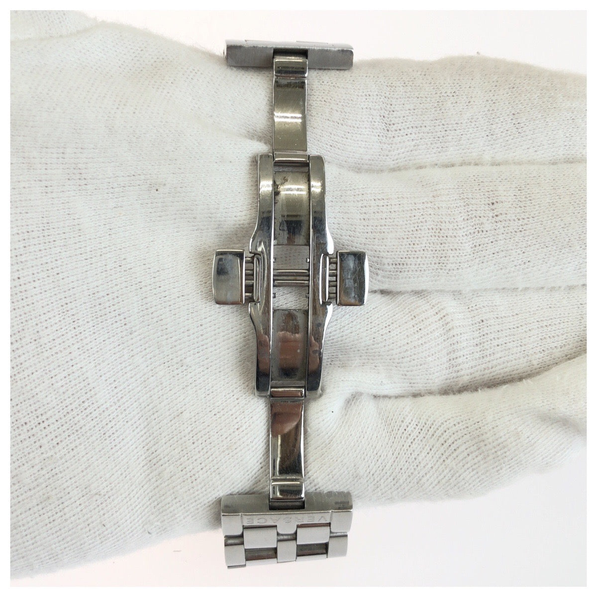VERSACE ヴェルサーチ メデューサ V-RACE GMT ALARM ネイビー シルバー金具 ステンレススチール 29G99D009S099 腕時計 クオーツ ダークネイビー文字盤 メンズ AB50