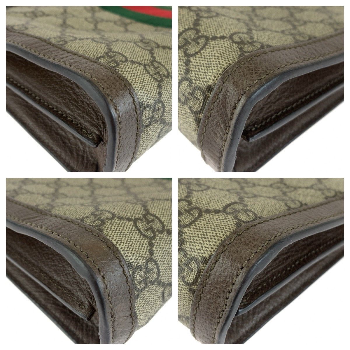 GUCCI グッチ シェリーライン オフィディア ブラウン ベージュ ゴールド金具 GGスプリームキャンバス / レザー 503877 チェーンショルダーバッグ ポシェット レディース ABP60