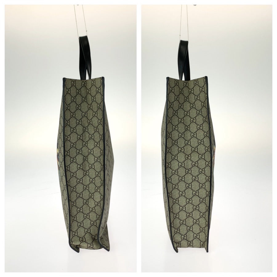 GUCCI グッチ アングリーキャット ベージュ マルチカラー GGスプリームキャンバス / レザー 450950 トートバッグ メンズ AB41
