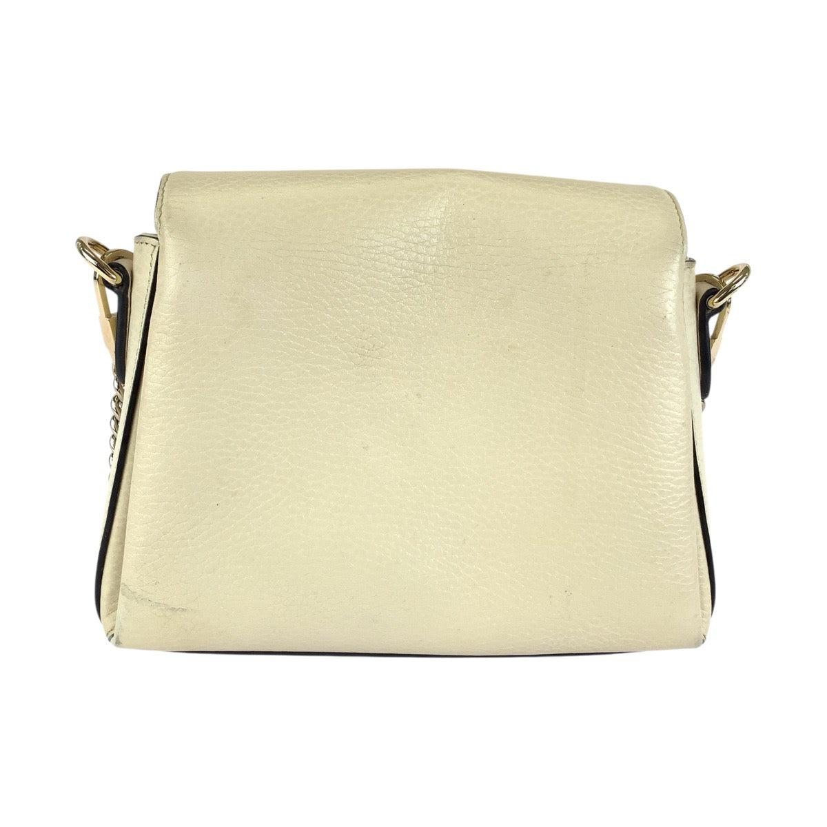 GUCCI グッチ インターロッキングG ホワイト アイボリー ゴールド金具 レザー 607720 チェーンショルダーバッグ レディース AB70