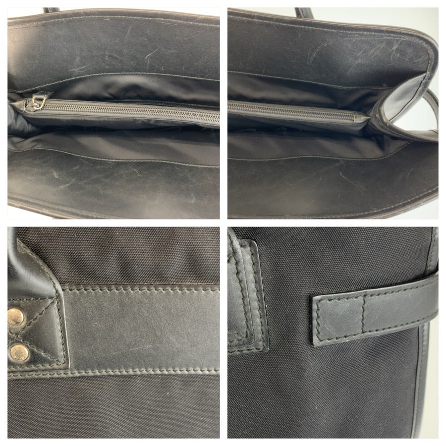 GUCCI グッチ シェリーライン ブラック 黒 シルバー金具 ナイロン 246410 ビジネスバッグ ブリーフケース メンズ AB37