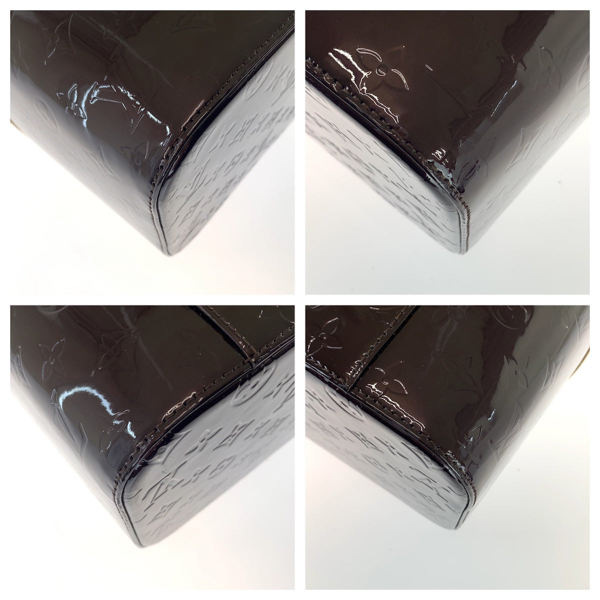 LOUIS VUITTON ルイヴィトン モノグラム ヴェルニ ヴァニティGM ワインレッド ボルドー ゴールド金具 エナメル / レザー M93512 ハンドバッグ ヴァニティ レディース BC76