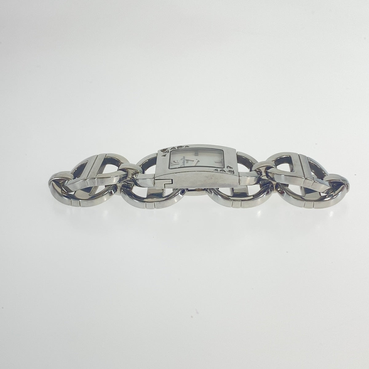 Dior ディオール ヴィンテージ マリス スクエア シルバー ステンレススチール D78-1091 腕時計 クオーツ パール文字盤 レディース AB30