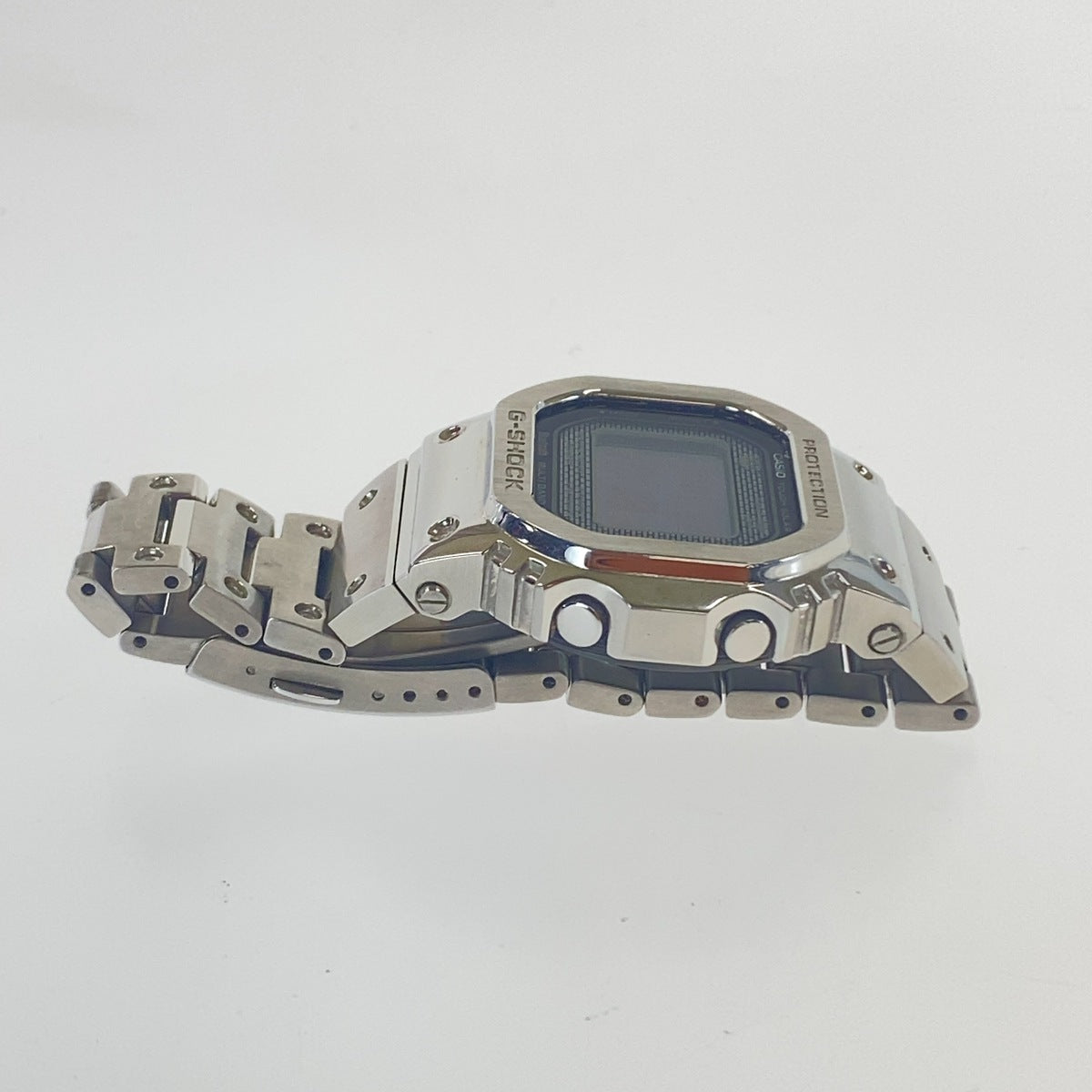 CASIO カシオ G-SHOCK タフソーラー 20気圧防水 電波時計 スマートフォンリンク シルバー ステンレススチール GMW-B5000 腕時計 ソーラー電波時計 メンズ ABP30