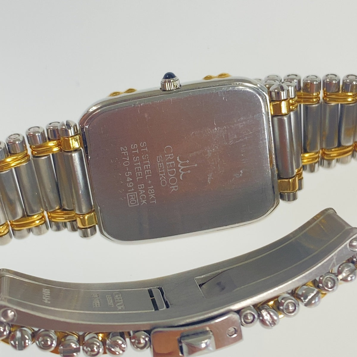 SEIKO セイコー ヴィンテージ クレドール シルバー ゴールド ステンレススチール 2F70-5491 腕時計 クオーツ レディース ABP30